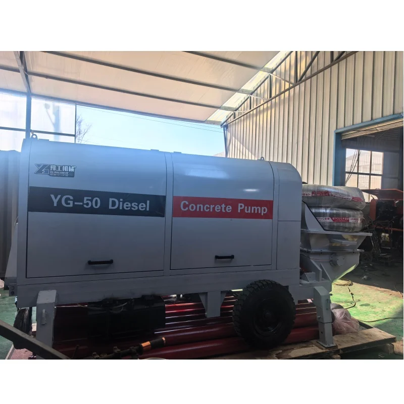 Concrete Pump 30m³/h 20Mpa Pressure 100mm Pipe 130m Vertical/250m Horizontal Conveying Diesel Air-Cooled