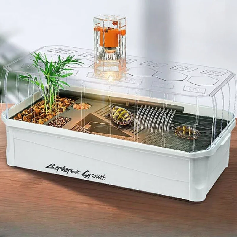 

Ecological turtle tank feeding box special box for household turtle breeding plastic turtle tank