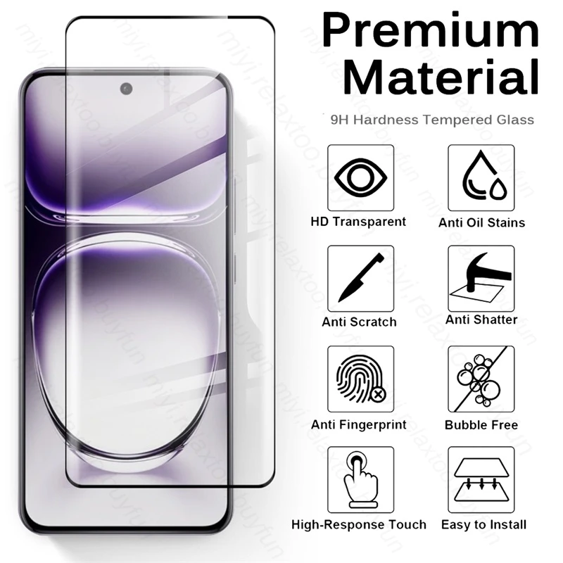 9H Glass For Oppo Reno12 Pro 5G Case 2PCS Tempered Protective Glass Opo Appo Reno 12 Reno12pro Renault 12Pro Full Screen Cover