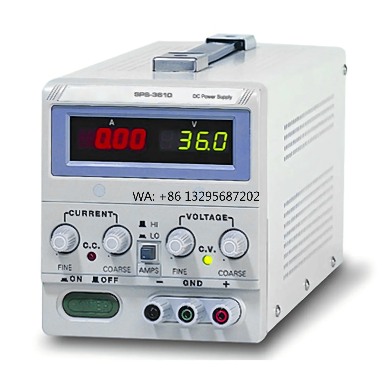 SPS3610 36V 10A 360W pantalla de tres dígitos y medio fuente de alimentación de interruptor de un solo canal ajustable