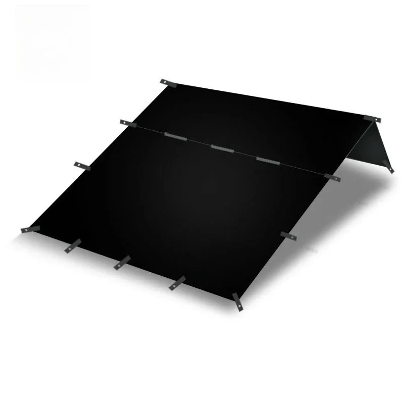 Vinyl Full Blackout Sunscreen Outdoor Camping 210T Polyester Tuff Blackened Vinyl Canopy