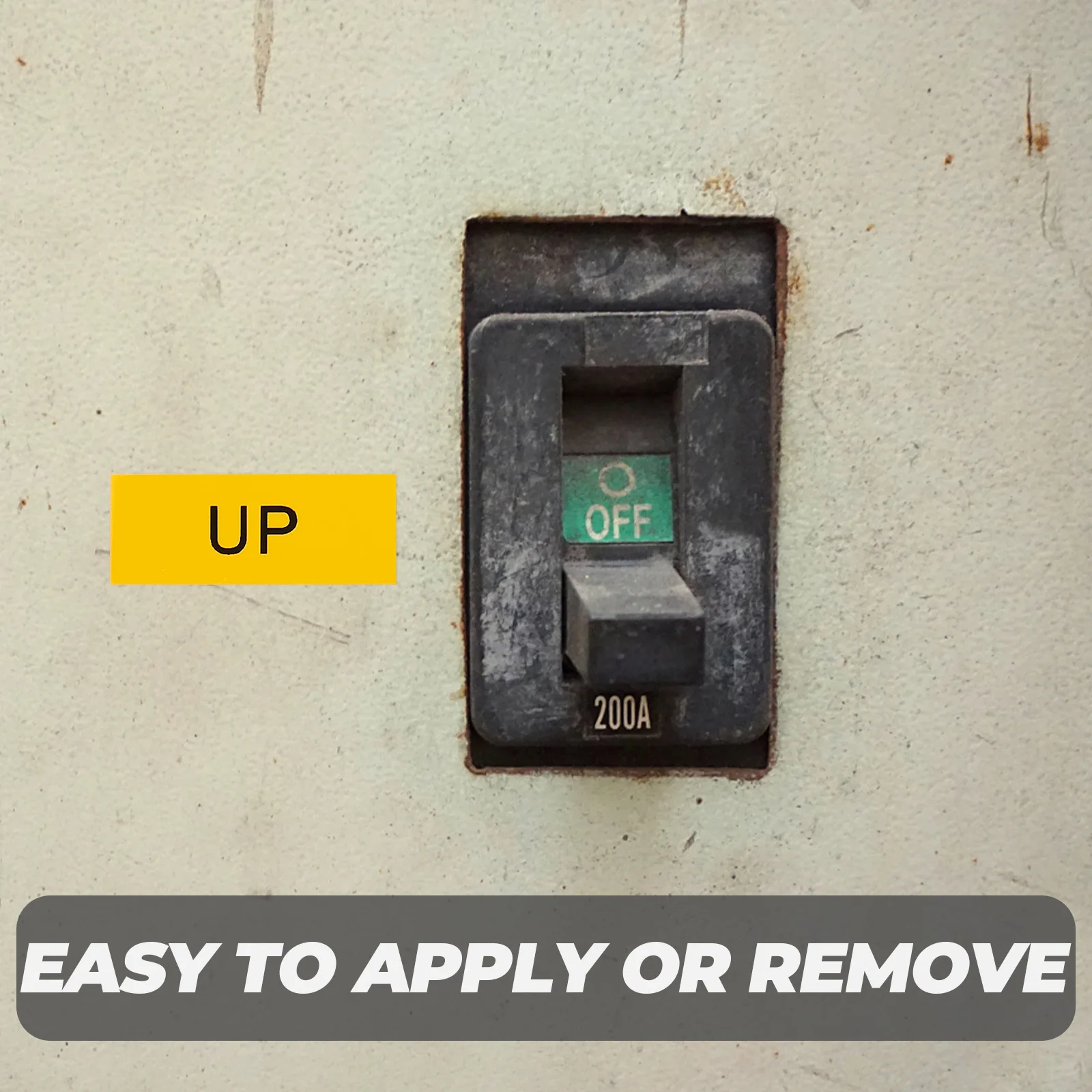 20 pezzi etichette adesive di avvertimento decalcomania adesiva in PVC per dispositivo macchina luce di sicurezza interruttore identificatore segnale di sicurezza stradale