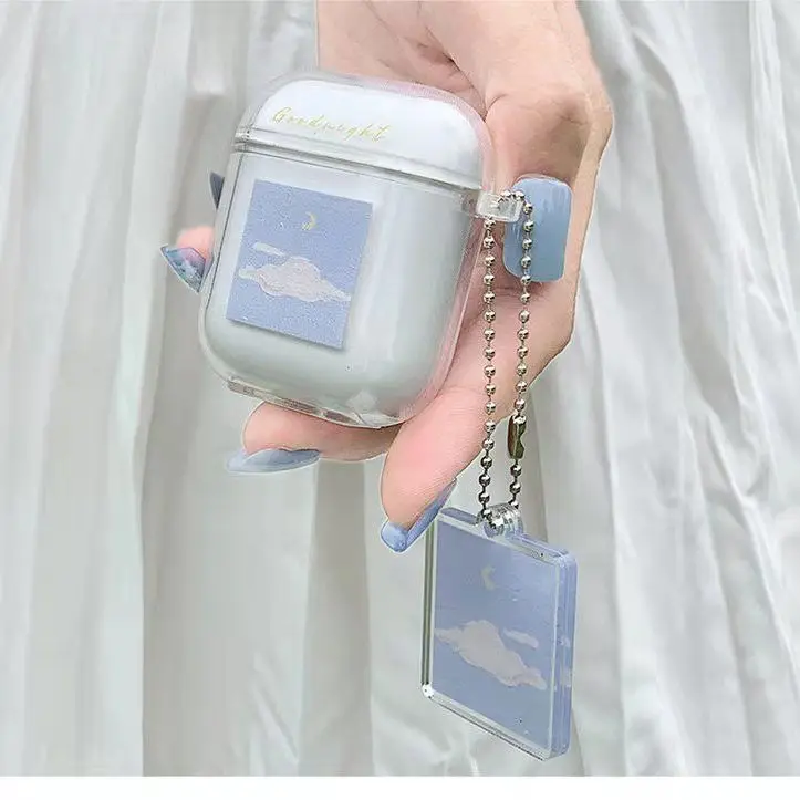 ins style flower For AirPods pro 3 protective case  transparent soft shell headset case For Airpods 2 1 3