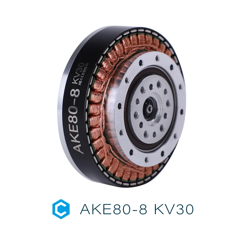 AKE80-8 KV30 T-Motor CubeMars มอเตอร์ไร้แปรงสําหรับหุ่นยนต์ Dynamics หุ่นยนต์แบบไดนามิกโมดูลหุ่นยนต์ขาแขน Exoskeleton