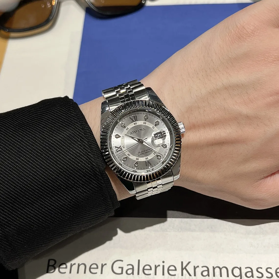 

Luxury Business Men Wristwatch Waterproof Luminous Date Military Man Watch Stainless Steel Fashion Men's Quartz Watches