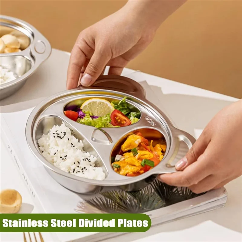 Piatti Divisi Adulti Bambini Per Picky Eaters Piastre Divise In Acciaio Inox Piatti In Acciaio Inox Per Kidsm12k