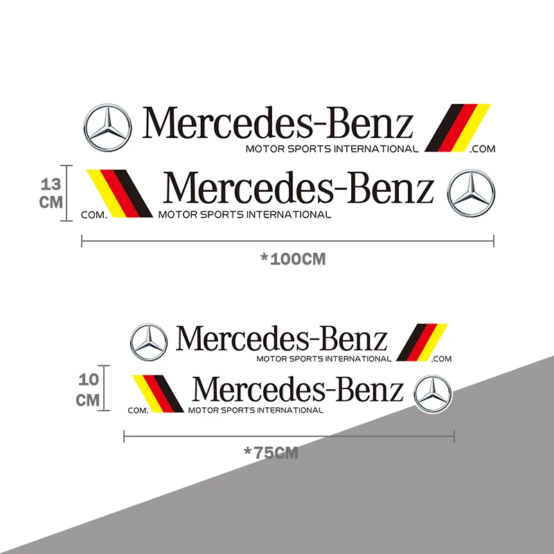 Car Door Sticker Decal Styling Decoration Accessories For Mercedes Benz AMG W240 W218 W219 W208 W209 W463 W46 W253 W292 W231 GLC