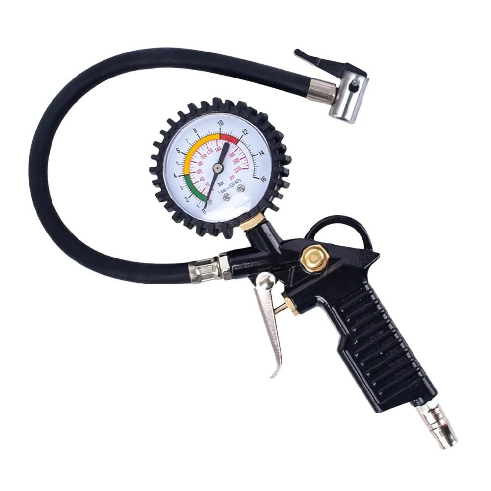 Tire Pressure Inflator Gauge 220PSI Digital Tire Pressure Gauge Aluminum Bicycle Tyre Repair Tools for Motorcycle Truck Bike