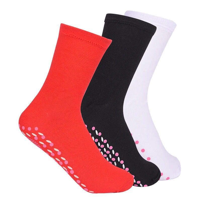 1Pair Unisex Self-Heating Health Care Socks For Women Men Tour Magnetic Therapy Comfortable Breathable Winter Warm Massage Socks