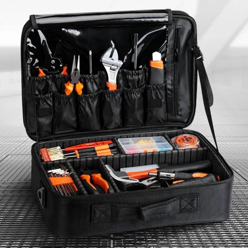 Kit di attrezzi portatile Kit di riparazione Hardware Multi borsa di stoccaggio di grande capacità strumenti elettrici multifunzionali per