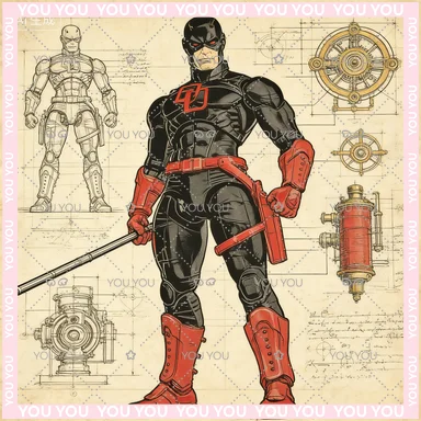 

В наличии: Фигурка FlefToys Daredevil Red Shadowland Reborn Black, 8 дюймов, Devil Defenders Matt Murdock Legends