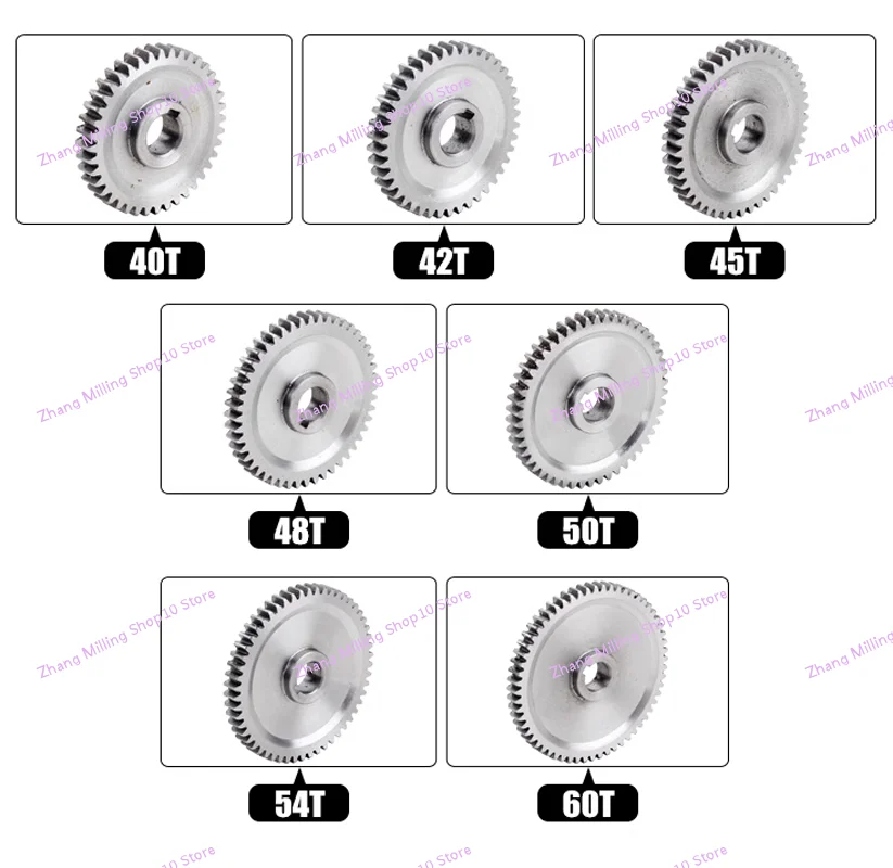 7pcs Metal Change Gear For SIEG C1 M1 Grizzly M1015 SOGI M1-150 Mr.Meister Compact 7 Grizzly G0937 S/N:10084A