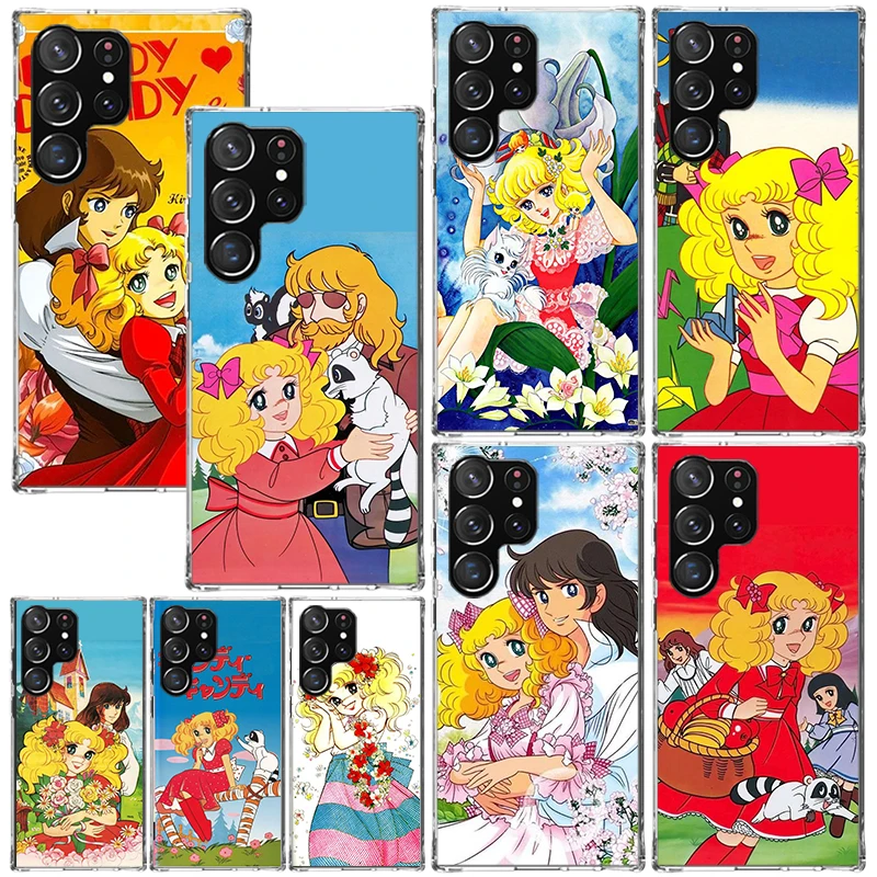 Candy 90s Anime Phone Case For Samsung Galaxy S26 S25 Edge S24 FE S23 S22 Ultra S21 Plus S20 + Art Fundas Back Cover Galaxy S25