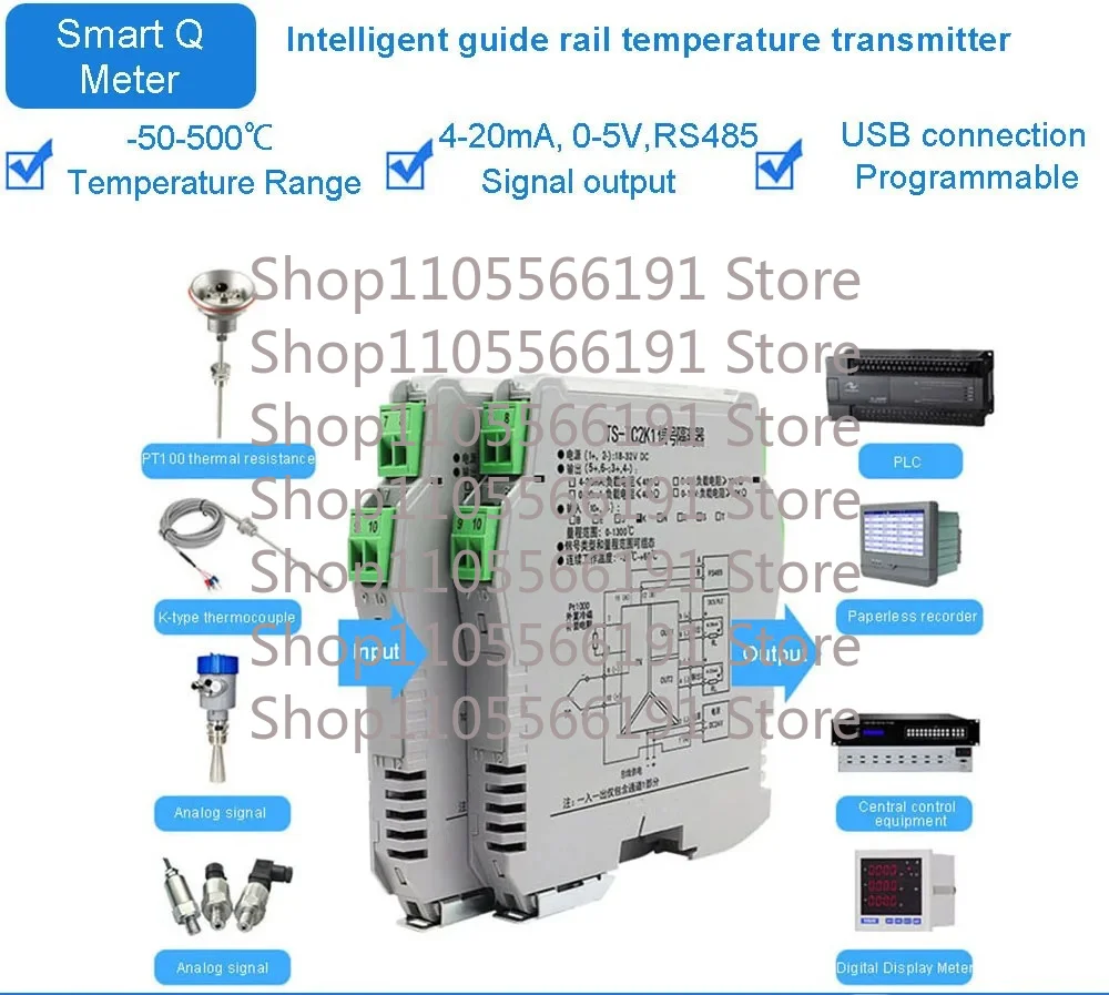 Pulse Frequency to Current Voltage Isolation Module NPN/PNP Proximity Switch Encoder Output to Analog