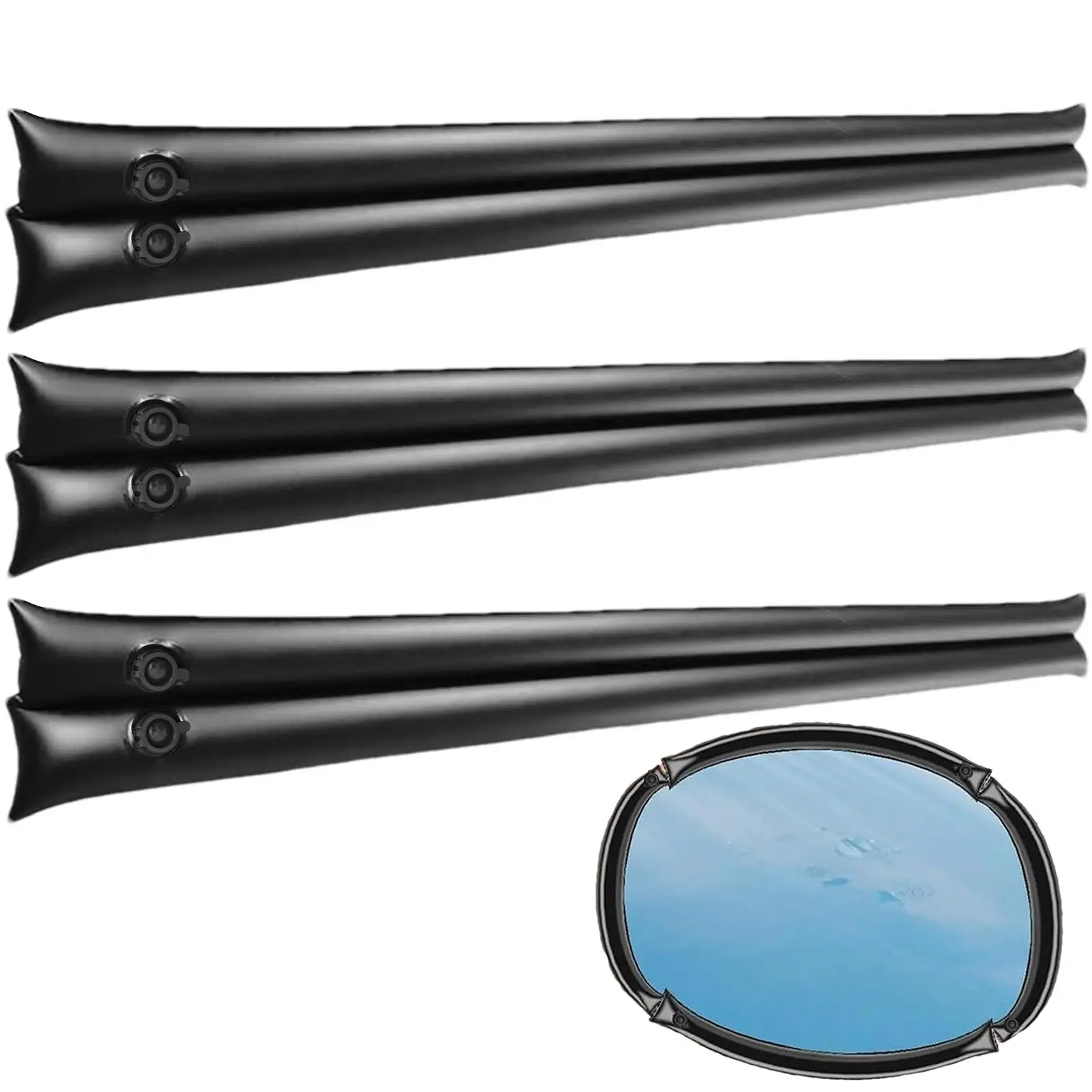 

Чехлы для бассейна, мешки для воды, 3 шт., 8-дюймовый мешок для воды в бассейне, чехол для трубок, утолщенный протектор для заднего двора, зима, на открытом воздухе, штормовое покрытие