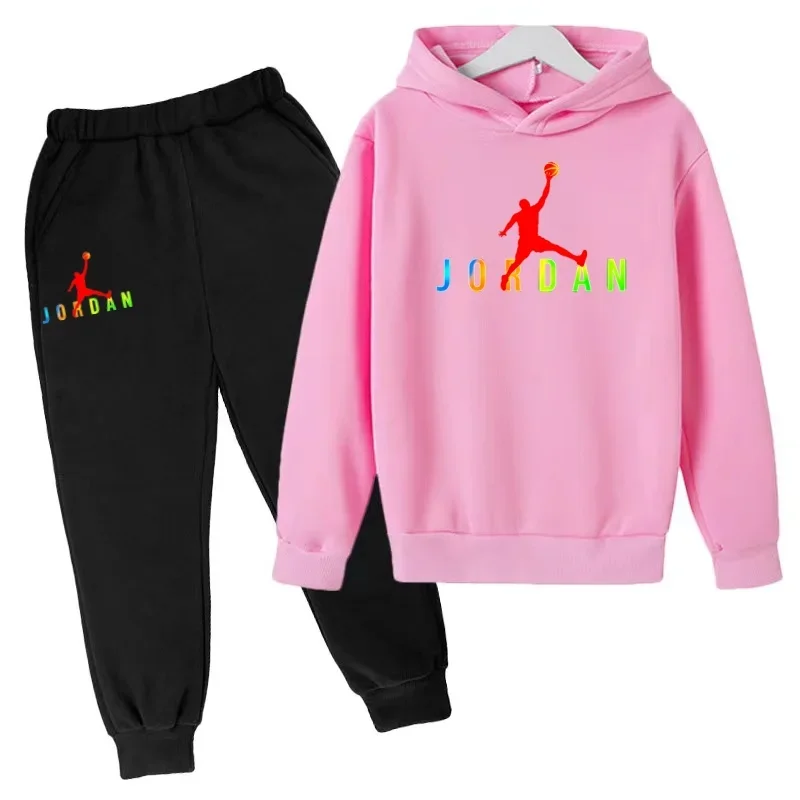 New Style Children's Sport Hooded Sweatshirt Suitable Children Aged 5 To15-sporty Letter Pattern Design Suitable Both Boys Girls