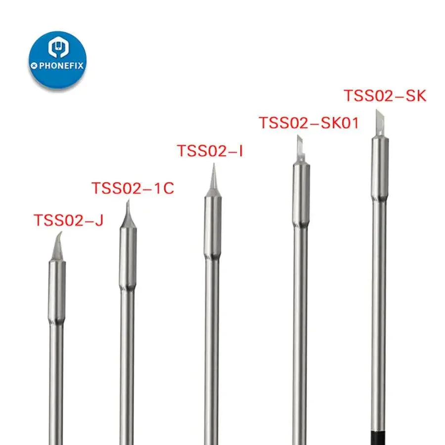لحام الحديد طرف ts1200a ، لحام الحديد الأصلي طرف tsss02 ، رئيس لحام كهربائي للهاتف اللوحة الأم أداة إصلاح pcb اليد