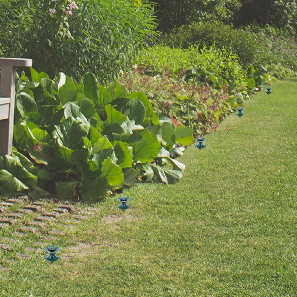 4 Pcs Tube Reel Guide Wheel Ground Insert Hose Holder Modeling Portable Long Plastic Spike Pvc Water Spikes Stabilizer