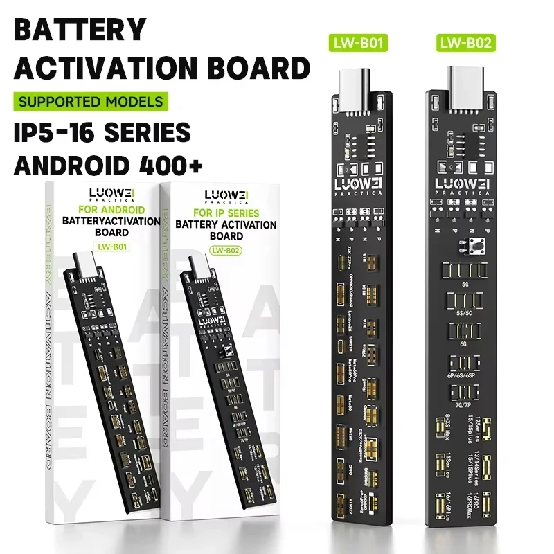 LUOWEI LW-B01 Battery Activation Board (No Disassembly Required) For IPhone 5-16 Pro Max & Android One-Click Battery Activation