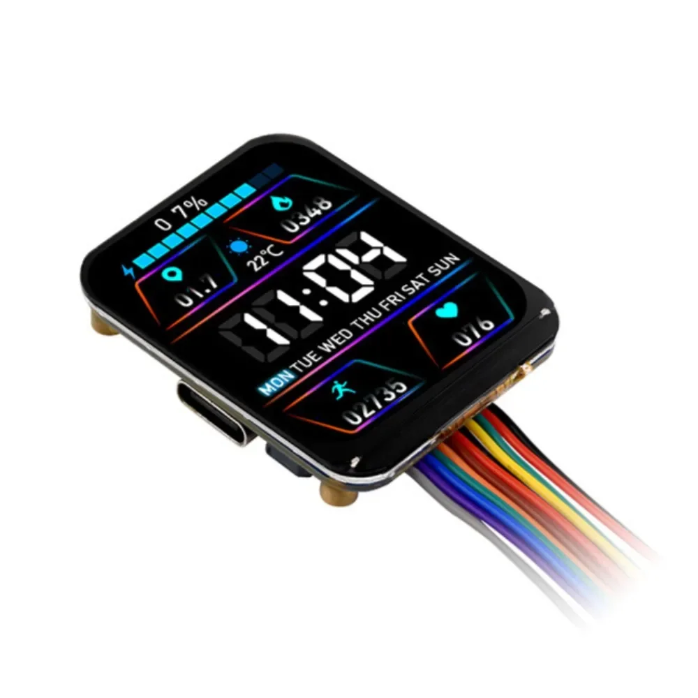 1.69 인치 240*280 터치 LCD 개발 보드 ESP32-S3 IPS 유형 c 온보드 WIFI/Bluetooth5 6 축 센서 512KB 듀얼 코어 프로세서