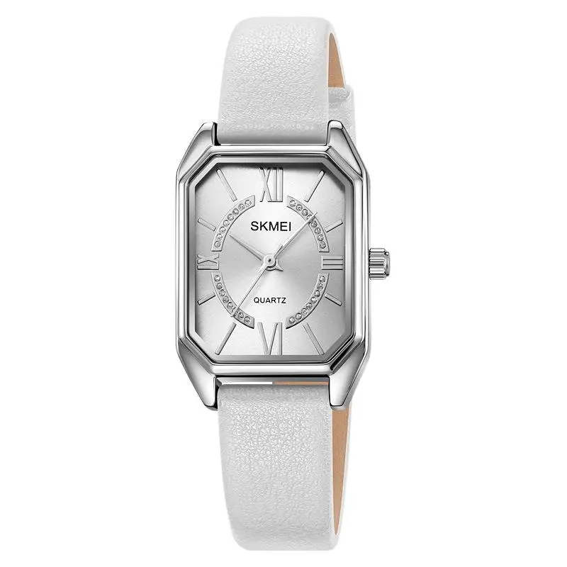 SkmeiNew ساعة نسائية أزياء بسيطة ساعة نسائية حزام الموضة ساعة يد نسائية كوارتز