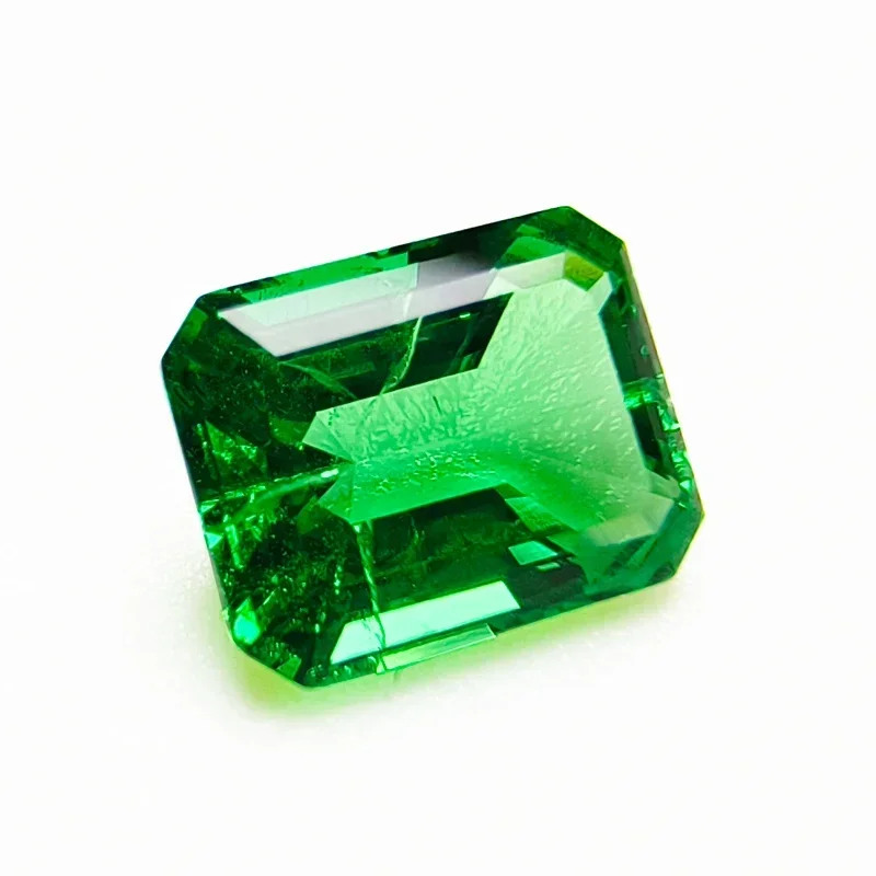 

Lab Grown Columbia Emerald 7x9mm Emerald Cut for Jewelry Making DIY Ring Necklace Earrings Main Materials Seletable Certificate