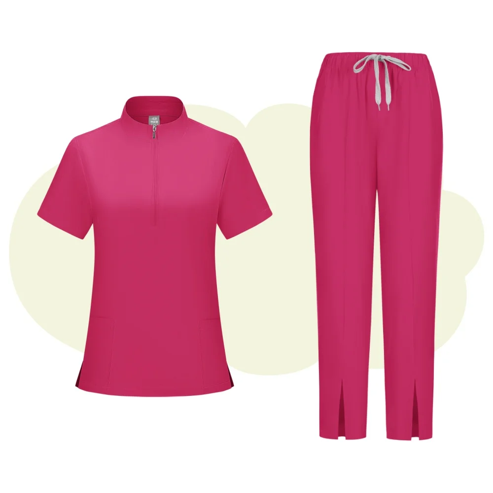 Nursing Scrubs Set Anti-Wrinkle Medical Surgical Gown Wholesale Hospital Scrub Top Doctor Nurse Special Scrub Uniform Men Women