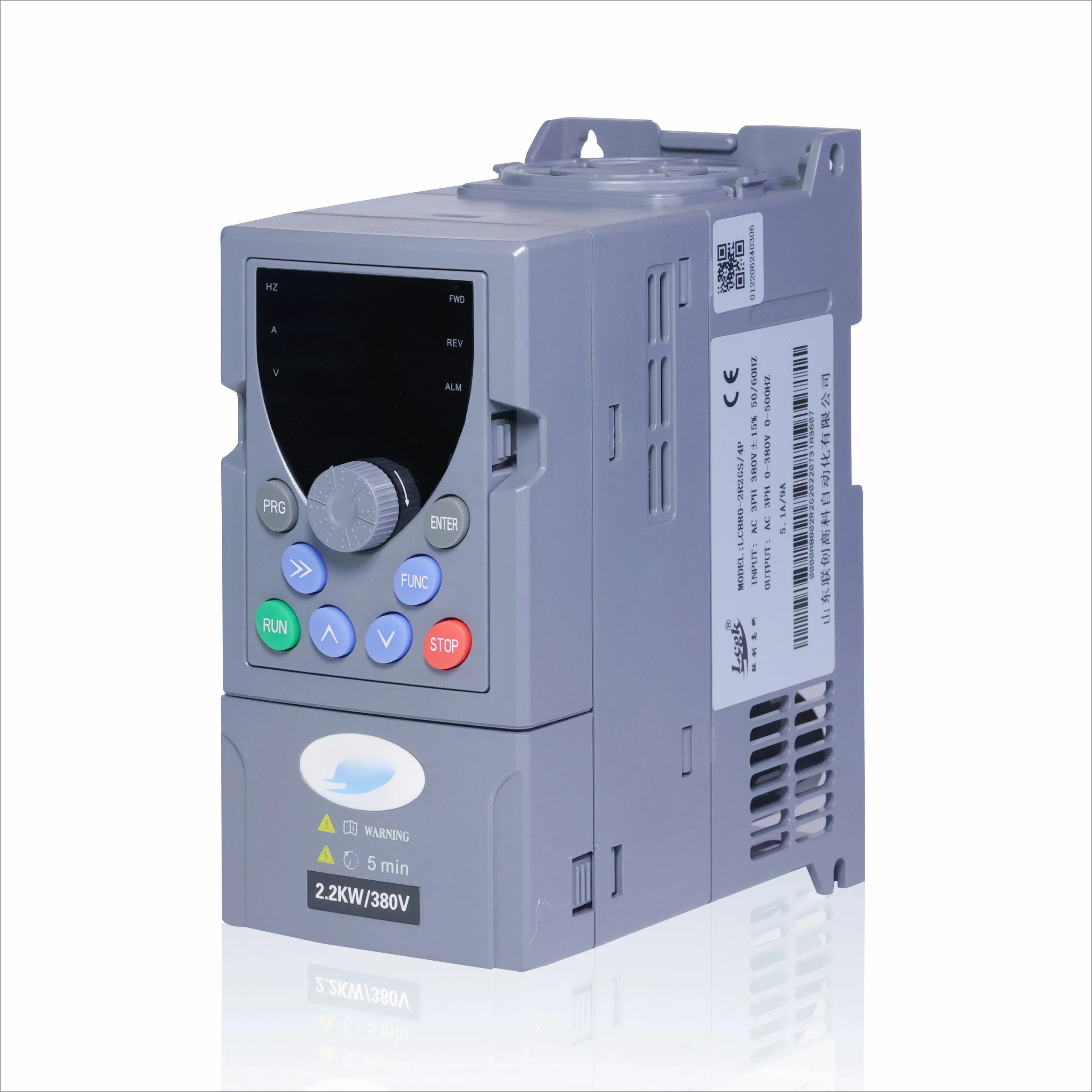 LCGK LC880 3-Phase 1.5KW 2.2kw 4kw 5.5kw Solar Inverter Hybrid Water Pump VFD With Vector Control Nominal Voltage 3 Phase 380V