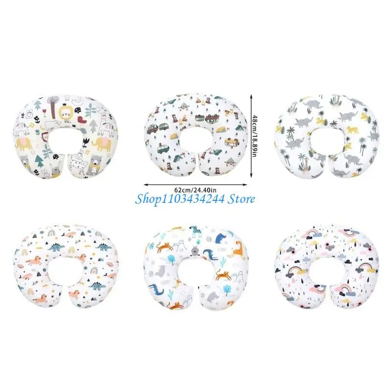 تنفس القطن وسادة التمريض التغليف جميل نمط الطفل وسادة الرضع التمريض وسادة داعمة قابل للغسل الرضاعة الطبيعية