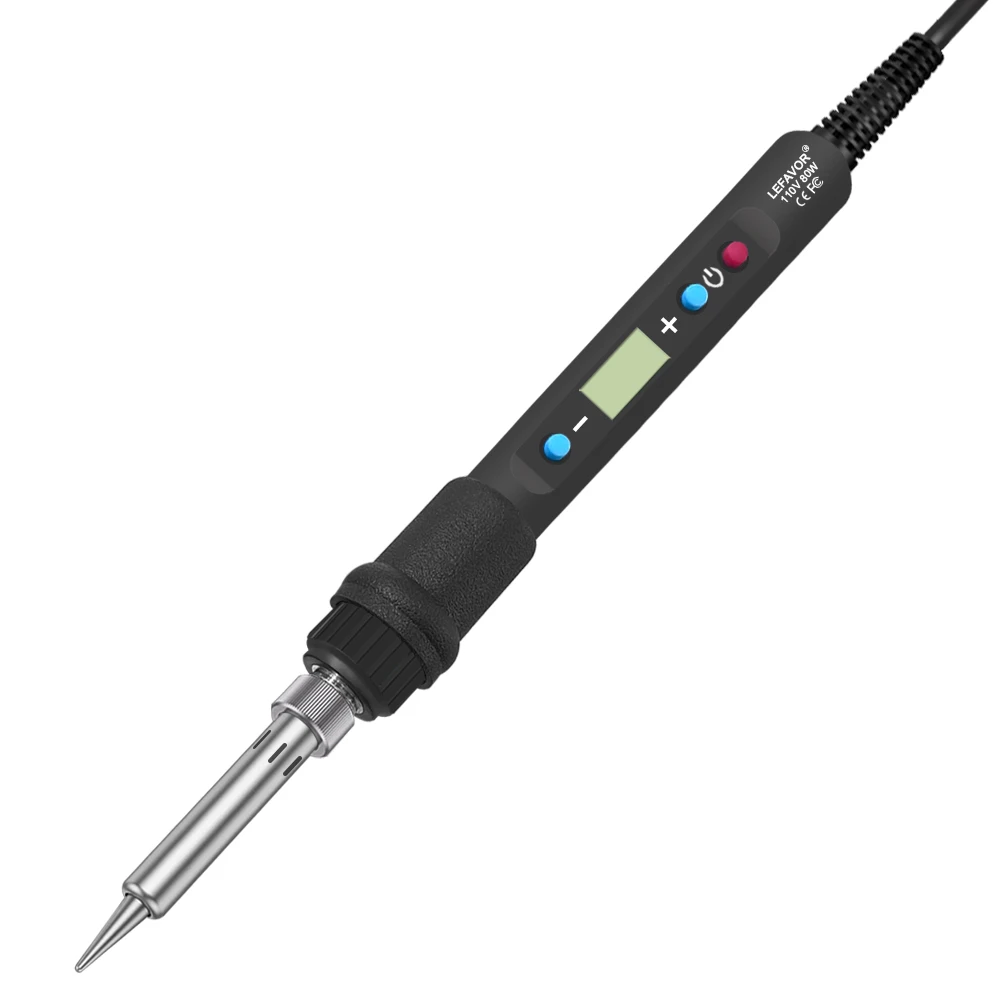LF 80W Digitalanzeige Lötkolben Schweißset C/F Schaltkalibrierungstemperatur 100-500C Heimreparatur DIY Lötset – Detail 11