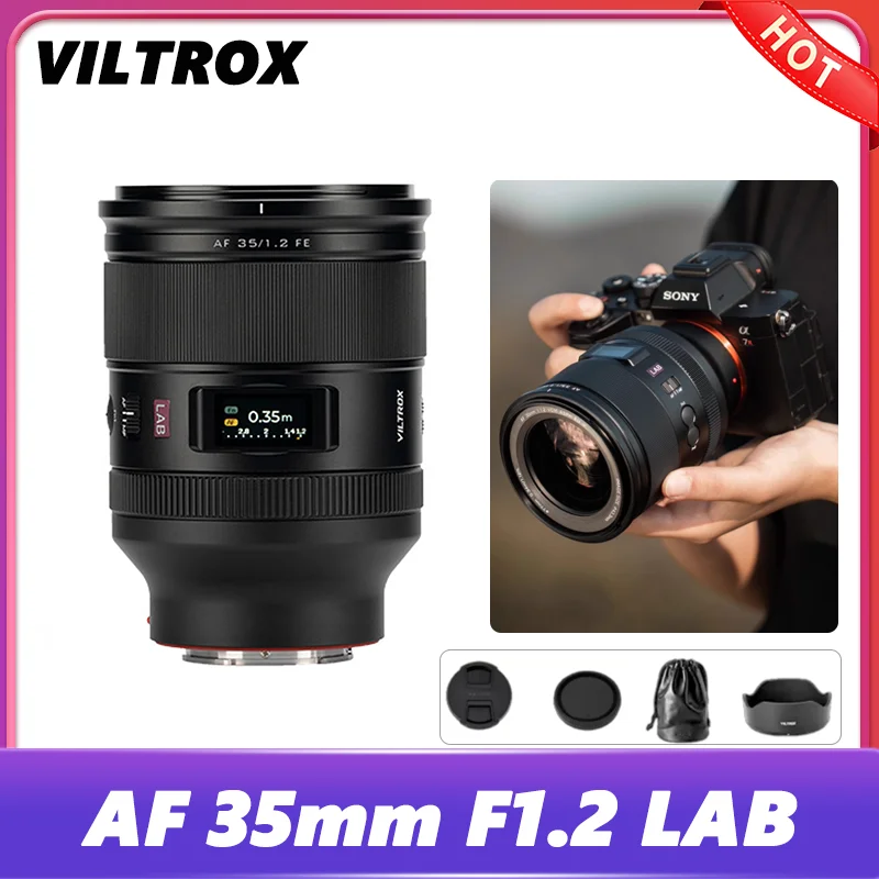 

Viltrox AF 35mm F1.2 LAB Lens Full Frame Large Aperture Cameras Lens with HyperVCM Focusing Motor for Sony E Mount A7M4 ZV-E1 A7