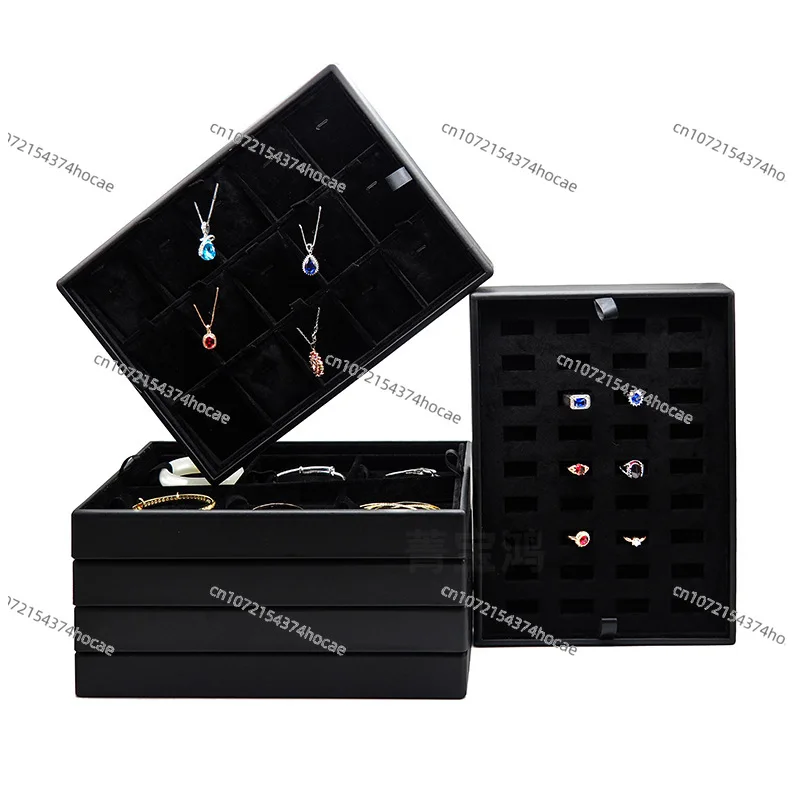 New Multi-layer PU6 Plate Jewelry Air Box High-end Jewelry Storage Box