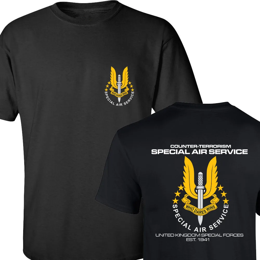 

British Special Air Service SAS Special Force T Shirt. Short Sleeve 100% Cotton Casual T-shirts Loose Top Size S-3XL