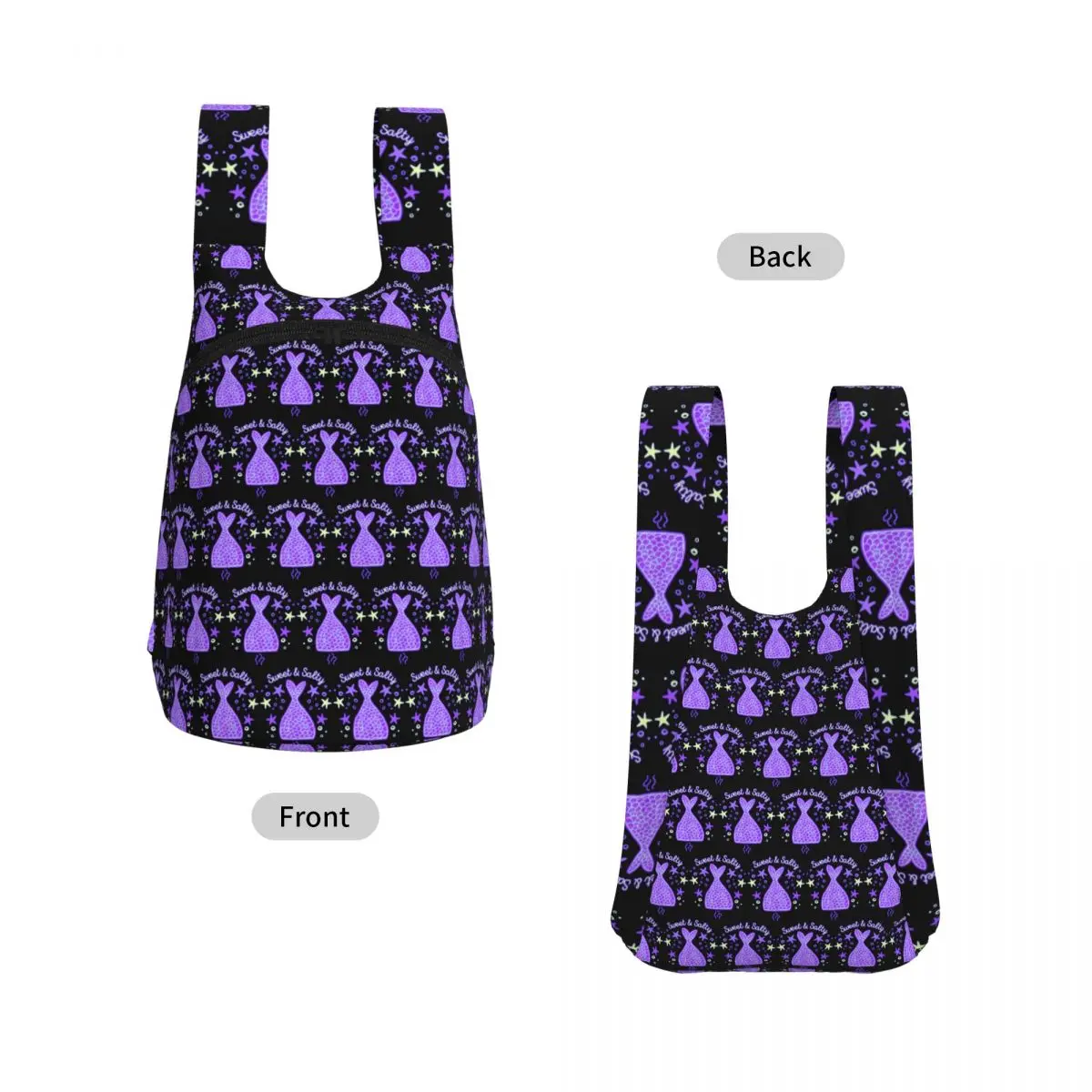 Mermaid Magic Cute Mermaid Quote Backpack Student Storage BookBag Kids School Bag Computer Shoulder Bags for Men Women