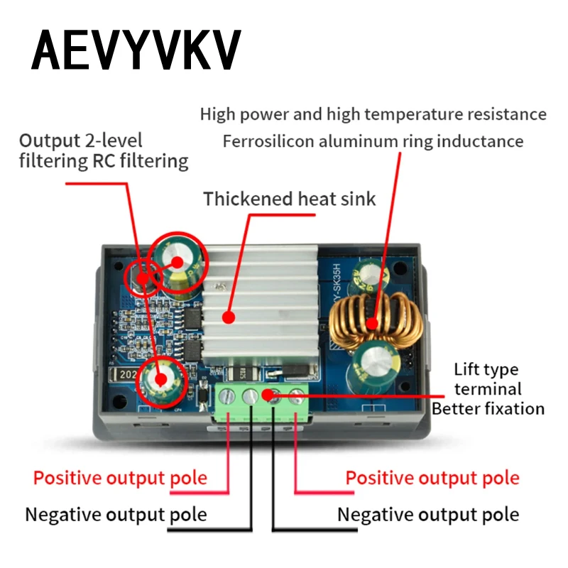 Convertidor Buck Boost DC 5,0 ~ 30V a 0,6 ~ 30V fuente de alimentación regulada ajustable para laboratorio CC CV 0 ~ 4.0A 6V 12V 24V módulo de alimentación