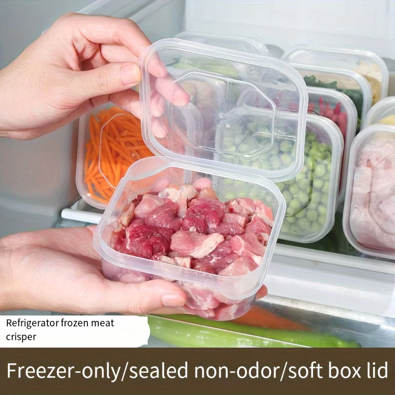 

10pcs Refrigerator Freezer Meat and Vegetable Storage Containers, Weekly Meal Prep Organizer, Refrigerator Organizers and Storag
