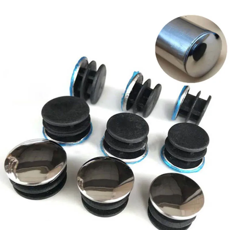 Stainless Steel Round Tube End Cap Cover Pipe Blanking Insert Plug Furniture Accessories Diameter 16mm 20mm 22mm 25mm 40mm 50mm