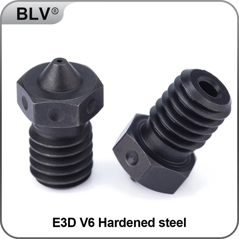 

Trianglelab 1PCS Top Quality A2 Hardened Steel V6 Nozzles For Printing PEI PEEK OR Carbon Fiber Filament For v6 HOTEND