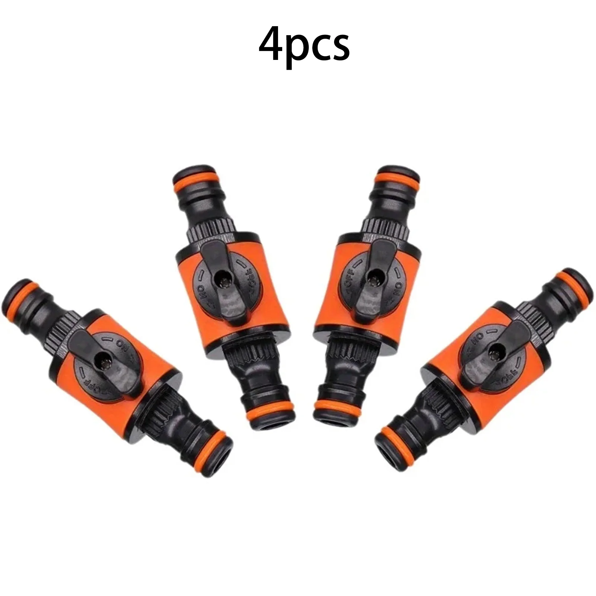 1/2/4Pcs 16mm Garden Hose Shut Off Valve,Fitting Plastic Tubing Tap Adapter Quick Joint for Garden Faucet Fitting