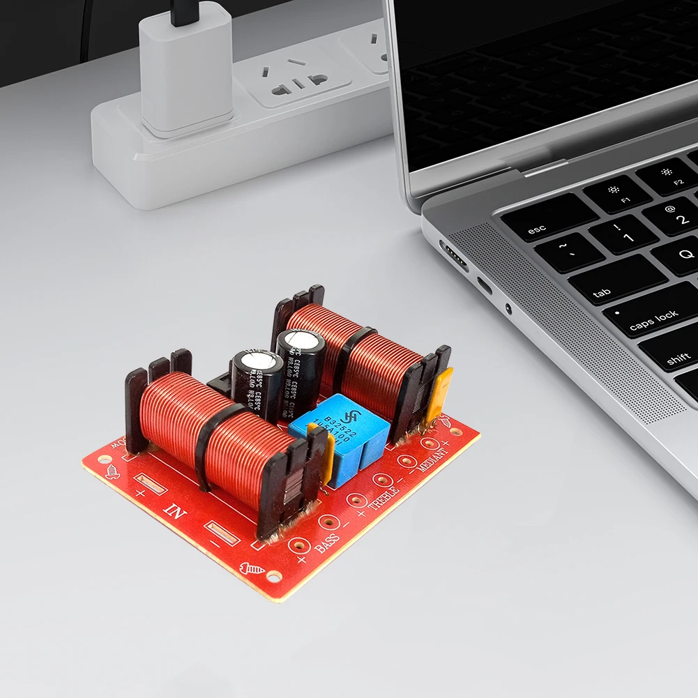 150W Frequency Dividers Treble Medium Bass 3 Way Audio Hifi Filter Circuit Board Adjustable for Upgrading Home Audio Systems