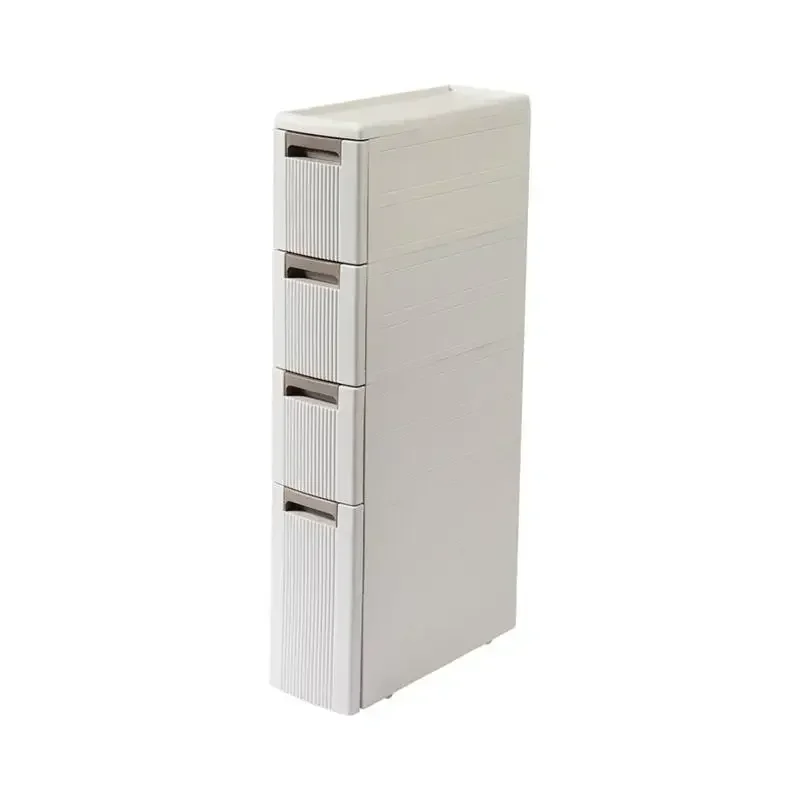 18CM crevice storage cabinet drawer toilet plastic finishing locker kitchen gap refrigerator shelf