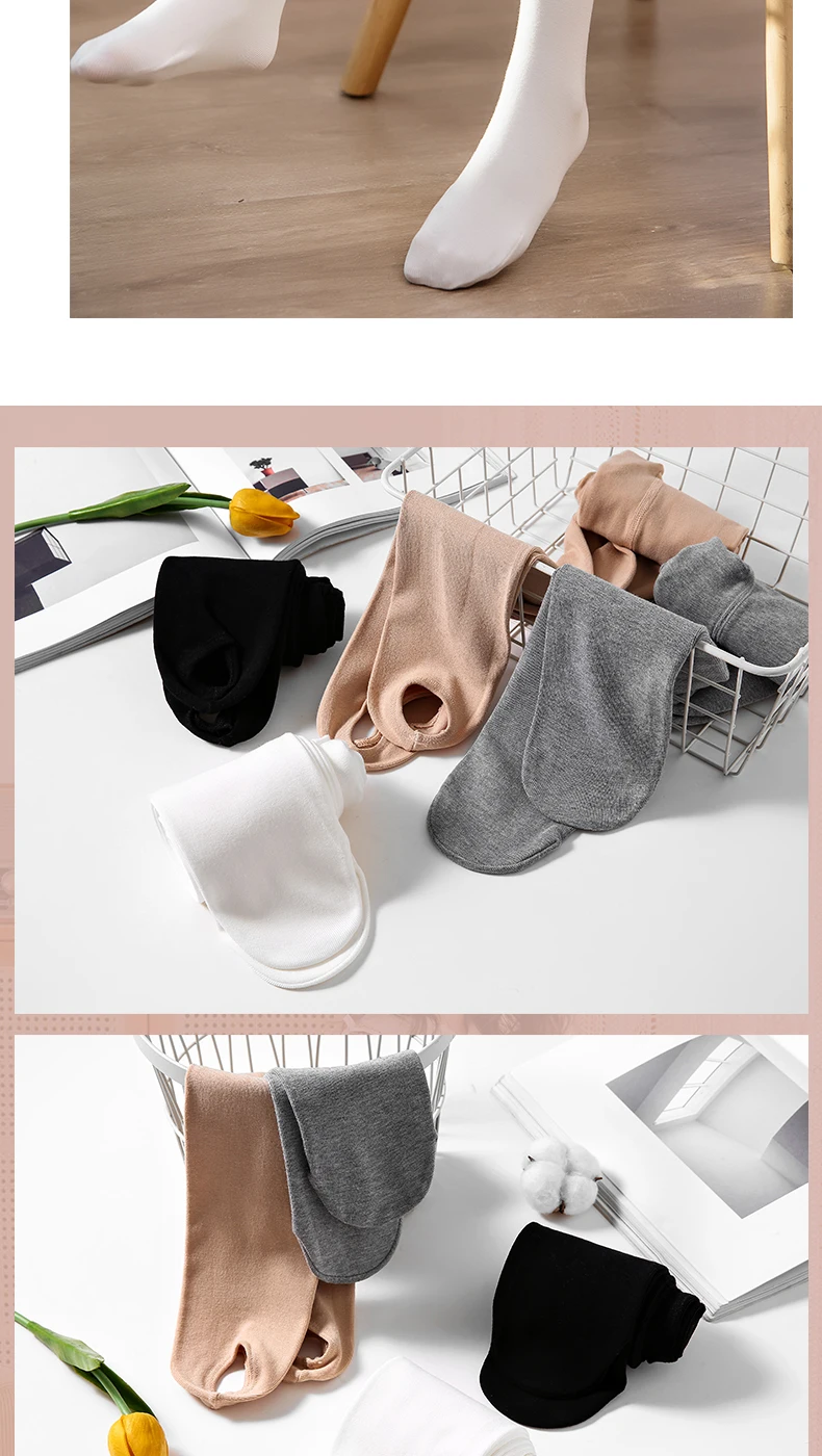 Frühling Herbst Weiche Baumwolle warme Strumpfhosen einfarbig Leggings infant Mädchen Ballett Tanz Strümpfe Anti-pilling baby kinder strumpfhosen – Detail 11
