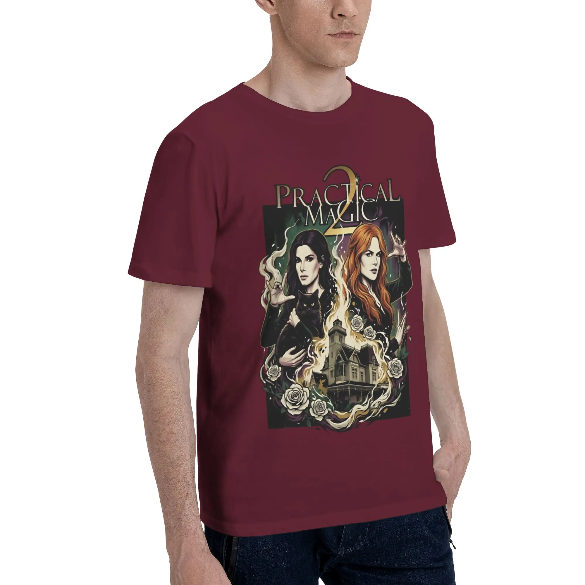 Practical Magic 2 Witchcraft Occult Gothic Witchy Black Cat Merch Unisex T Shirts 100% Cotton Tee New Arrival  T-shirt Clothes