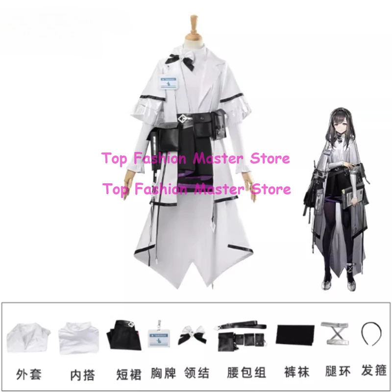 

Priestess Cosplay Clothing HSIU Game Character Costume Doctor Women's Clothing Full Set Game Arknights Cosplay Costume 2 sold