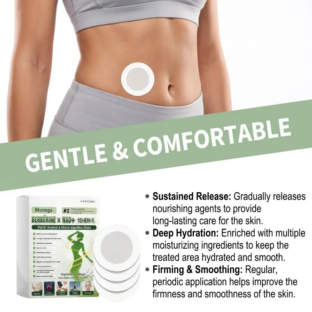 Weight Fat Obesity Management Firming Metabolic Support Body Care Patch BERBERINE NAD+ 10‑IN‑1 Advanced Nano Micro‑Needle Patch