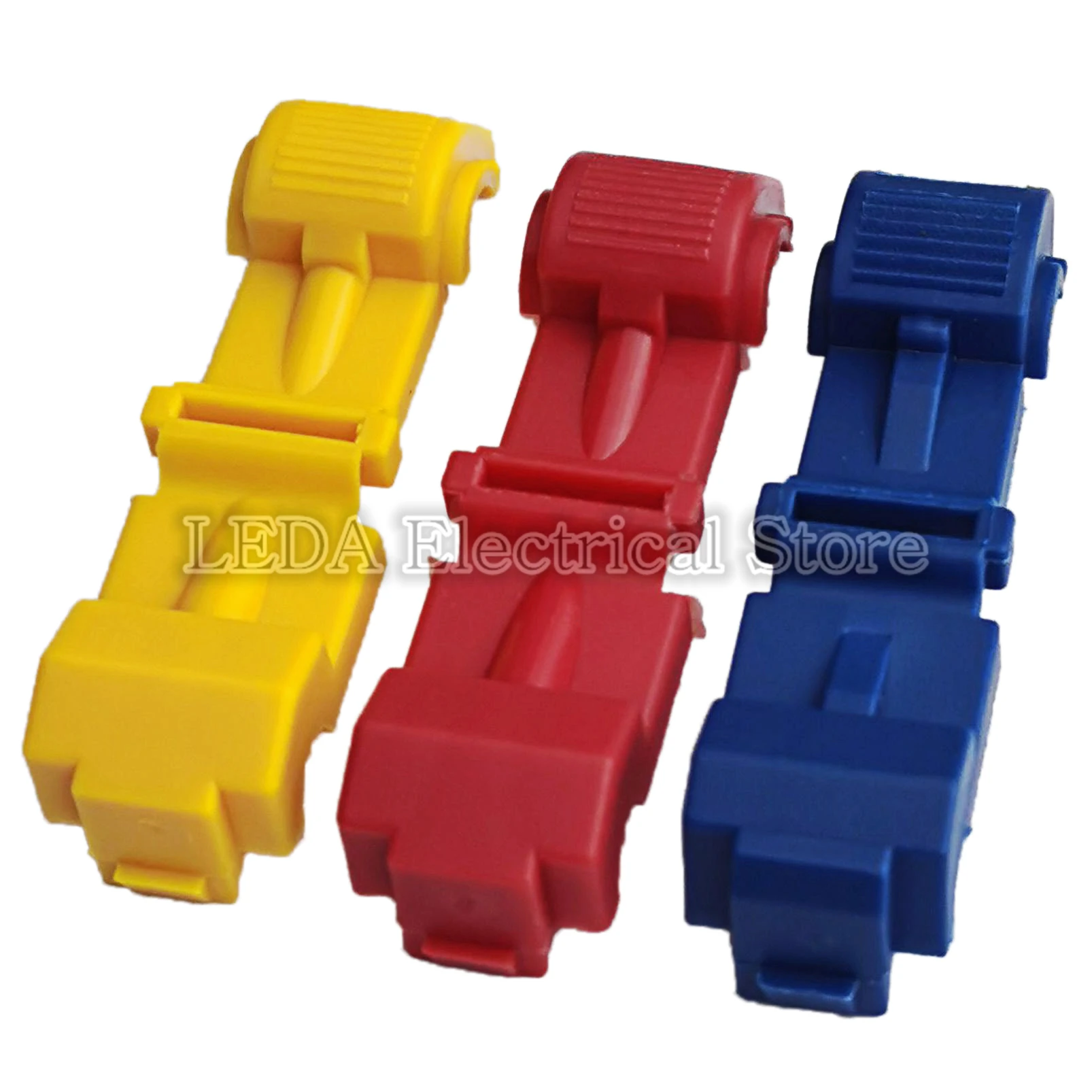 25 مجموعة (50 قطعة) MDFN + T1 T2 T3 سكوتش قفل سريع لصق موصلات الأسلاك محطات تجعيد سيارة كهربائية 22-18AWG 300 فولت 10A سلك