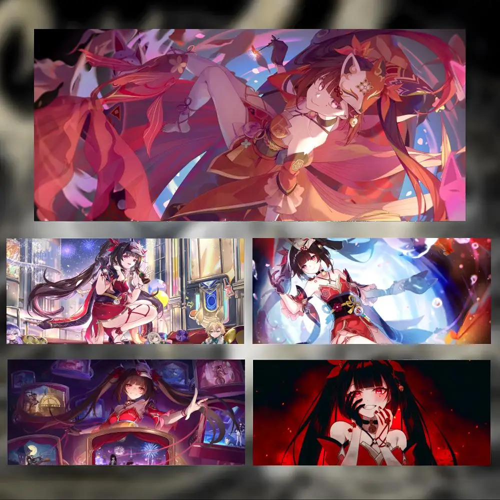 Cute Beautiful Game Honkai Star Rail Sparkle Mouse Pad Large Thick Desk Pad Stitched Edges Gaming Mouse Mat for PC