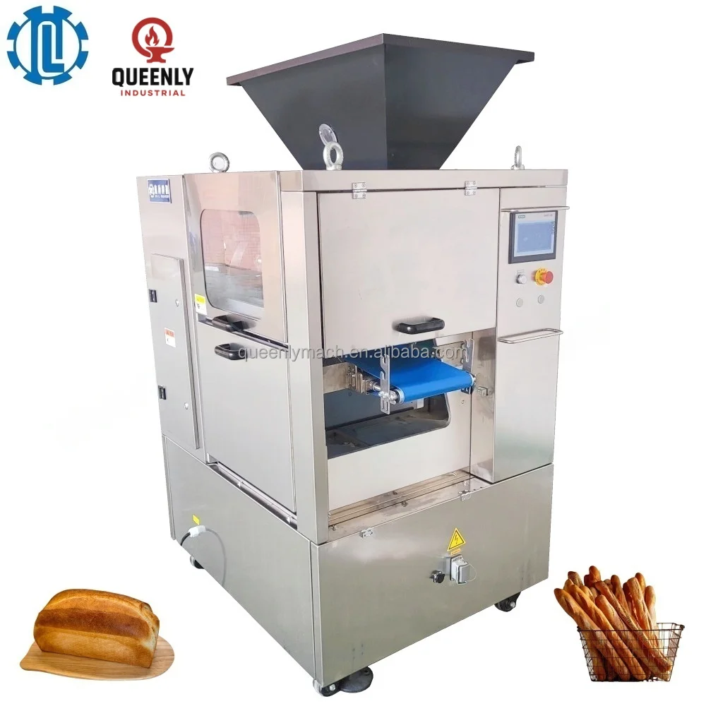 HCY QINLI Commercial Bakery Dough Divider Cutter Machine Stainless Steel 304 High Speed Automatic Motor 1500 Pcs/H