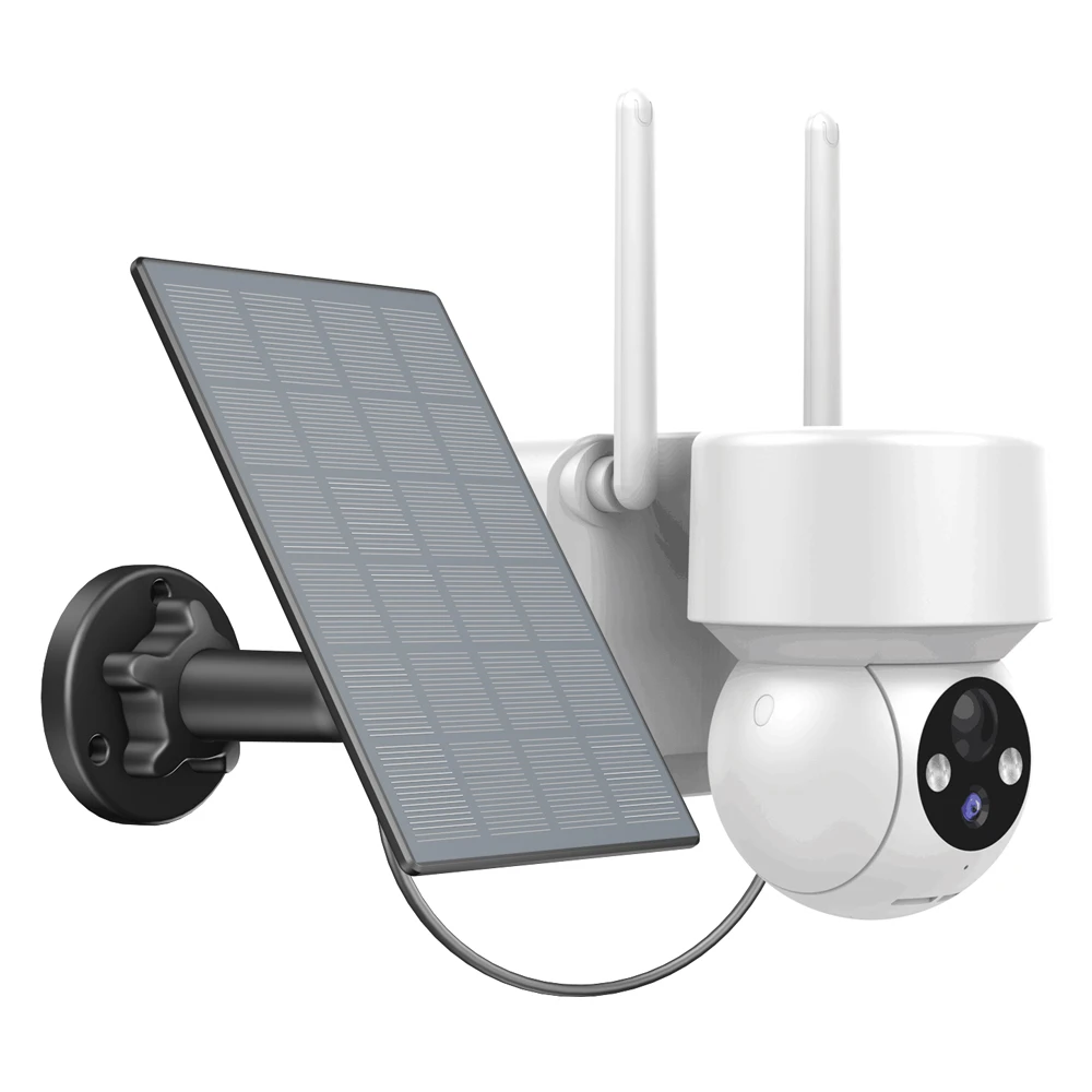 FHD 1080P الطاقة الشمسية كاميرا IP 360 بانورامية عموم وإمالة 2MP كاميرا واي فاي تعمل بالطاقة الشمسية مع لوحة طاقة شمسية لاسلكية واي فاي كاميرا بشكل قبة IP #1