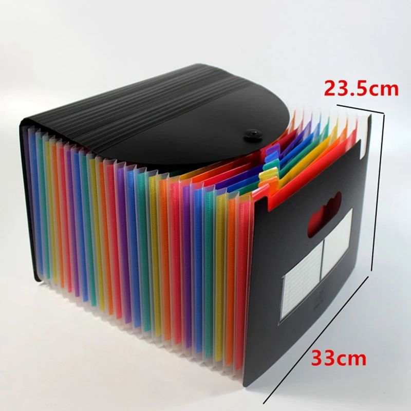 Klip Organ 24 lapis rak penyimpanan Desktop kapasitas besar rak uji siswa Folder klasifikasi kertas catatan Folder Data